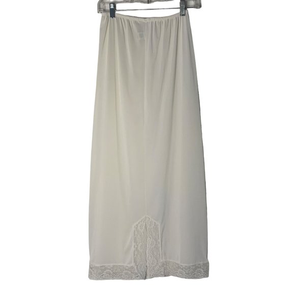 jcpenney Intimates & Sleepwear Vintage Ivory And Lace Long Slip